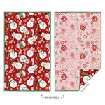 Peppermint Party reversible Christmas microfiber kitchen towel