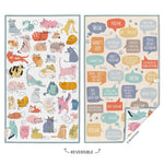 If Cats Could Talk reversible microfiber kitchen towel
