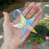 Sleeping Star Infant Memorial Handmade  Glass Star 7722