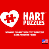 Made in the USA jigsaw puzzle with a charitable donation for every puzzle sold