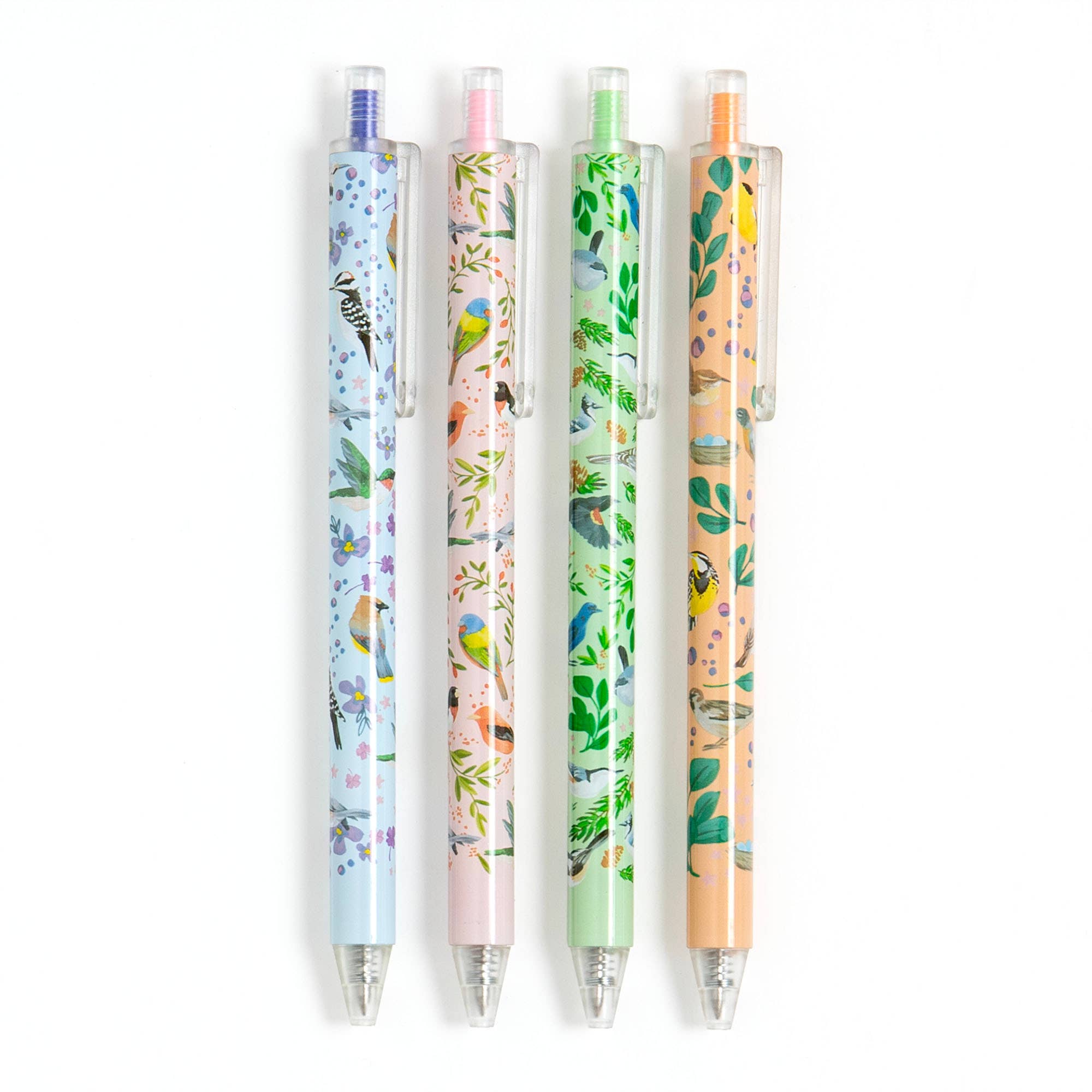 Feathered Friends birds gel pen set of 4, view 2 of 3