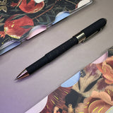 Monaco Ballpoint Pen - Black with Gold Glitter
