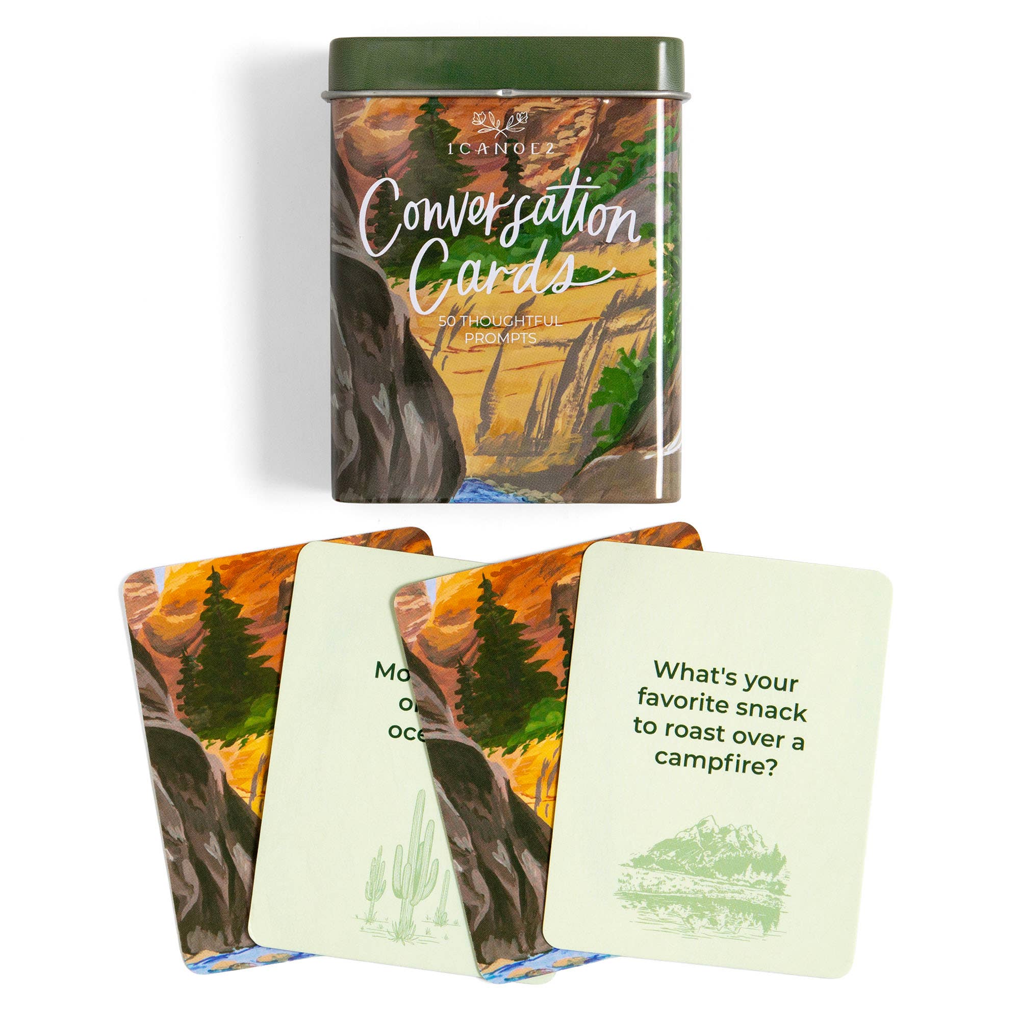 Campfire conversation cards in printed tin, view 2 of 8