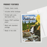 Colorado Waterfall Greeting Card