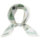 Elegant Big Flower Pattern Print Bandana Scarf