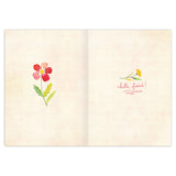 Flora Bird Friendship Card