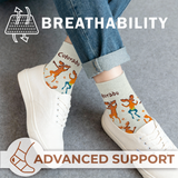 Colisco Unisex Crew Socks - Colorado Moose Dance