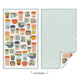 But First Coffee reversible microfiber kitchen towel