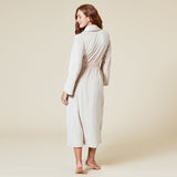 Serenity wrap robe in Coco, detail