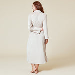 Serenity wrap robe in Coco, detail