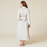 Serenity wrap robe in Coco, detail