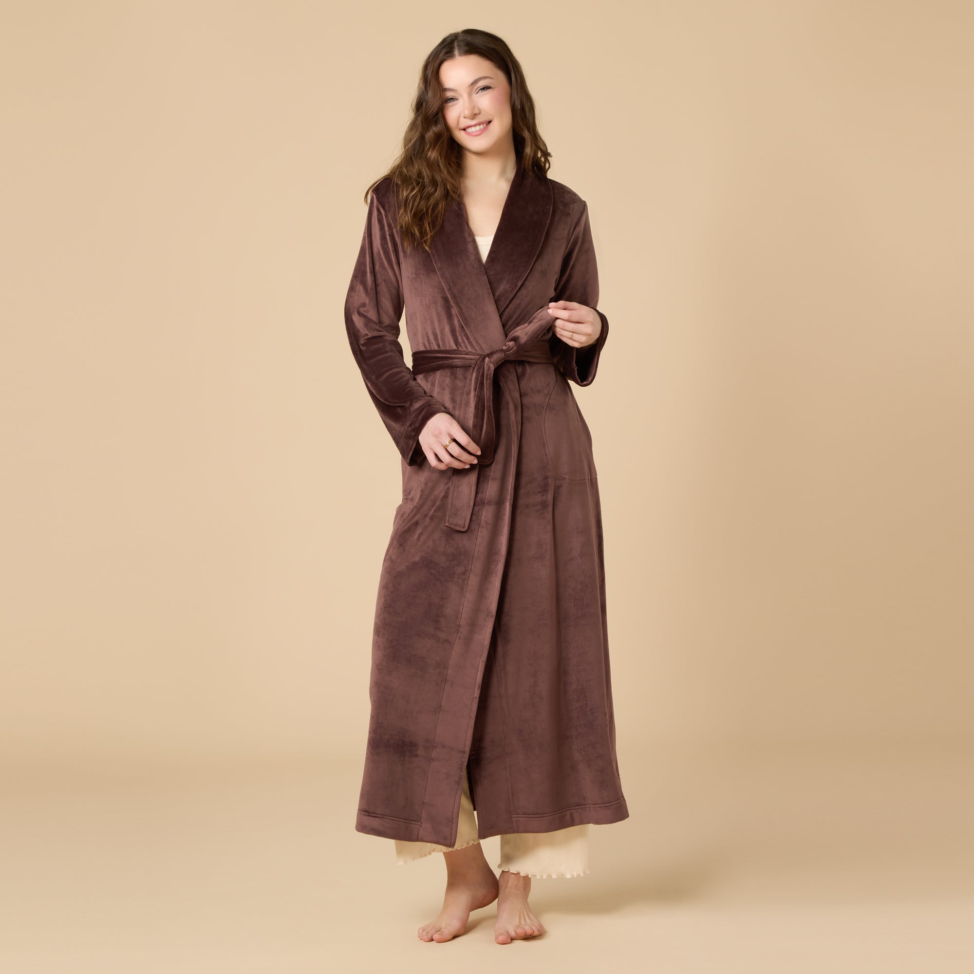 Serenity wrap robe in Espresso