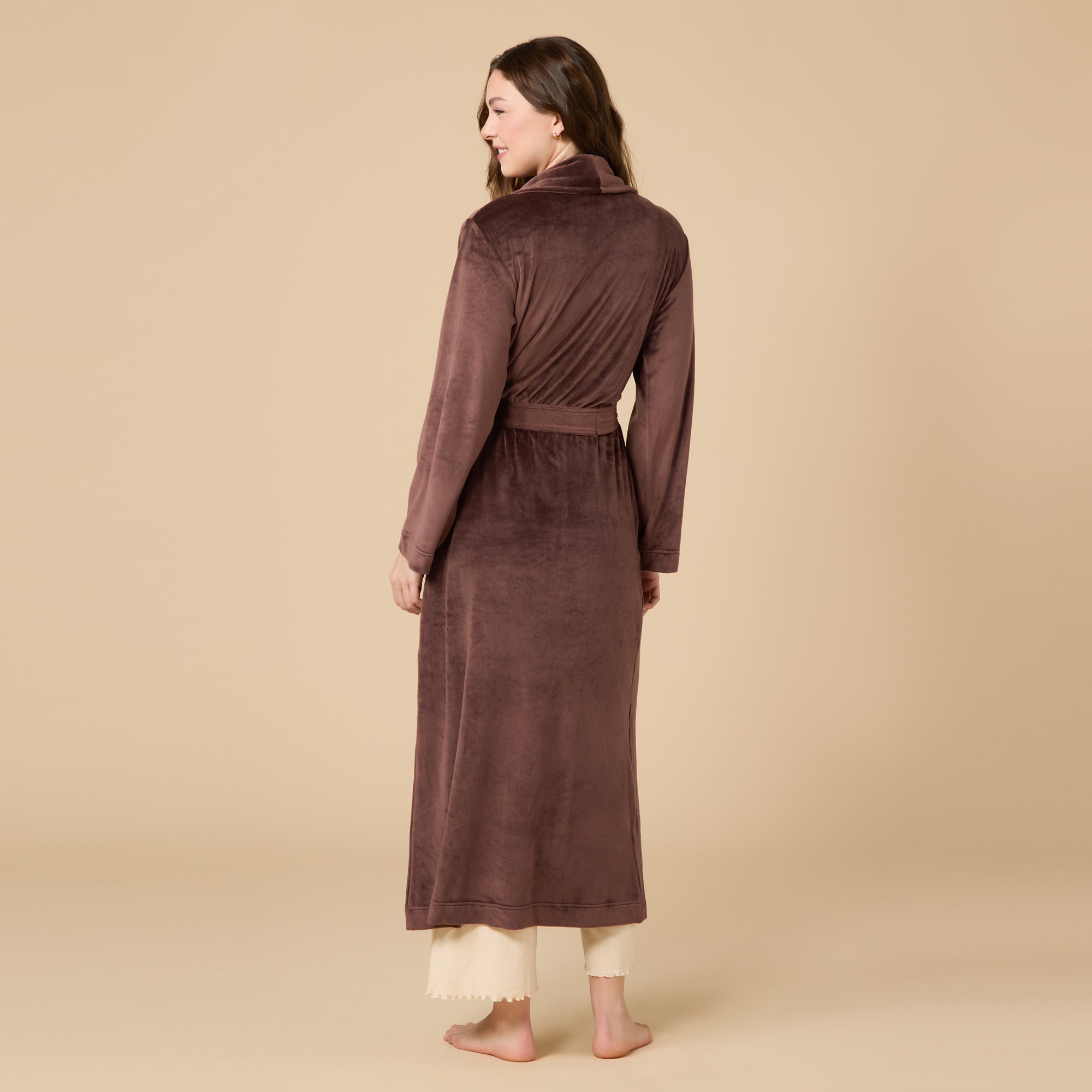 Serenity wrap robe in Espresso, alternate view