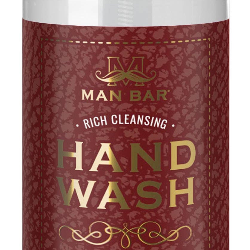Man Bar Exotic Musk & Sandalwood hand wash, 16.5 oz pump bottle