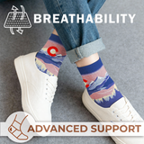 Colisco Unisex Crew Socks - Colorado Sunset