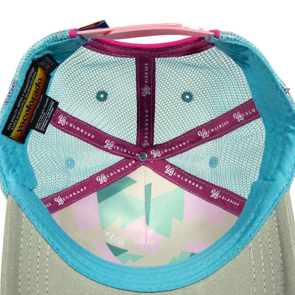 Lil' Fit Pink Nugget Colorado Flag Trucker Hat - view 4