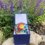 Colorado Triangle Hand Painted Glass Ornament