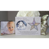 Sleeping Star Infant Memorial Handmade  Glass Star 7722