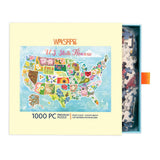 U.S. State Flowers 1000 piece jigsaw puzzle, view 3