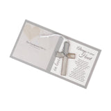 Always In Your Heart Sympathy Gray Glass Cross