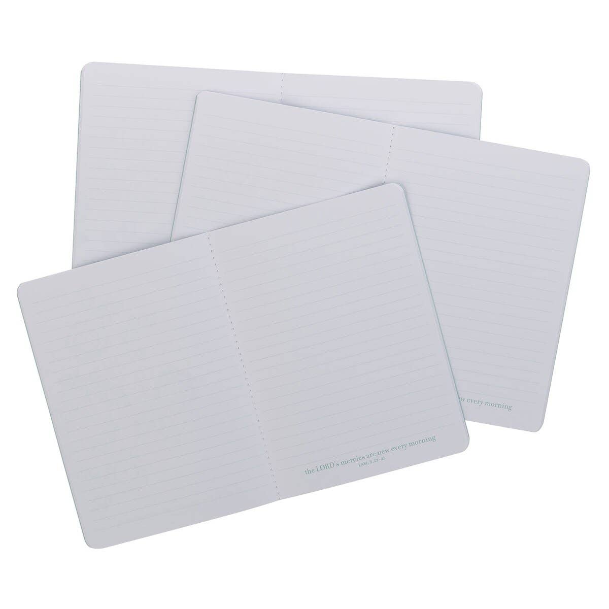 Morning Mercies notebook set, lined interior pages