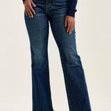 Judy Blue Alex high waist tummy control boy bootcut jeans in Outlaw Blue wash