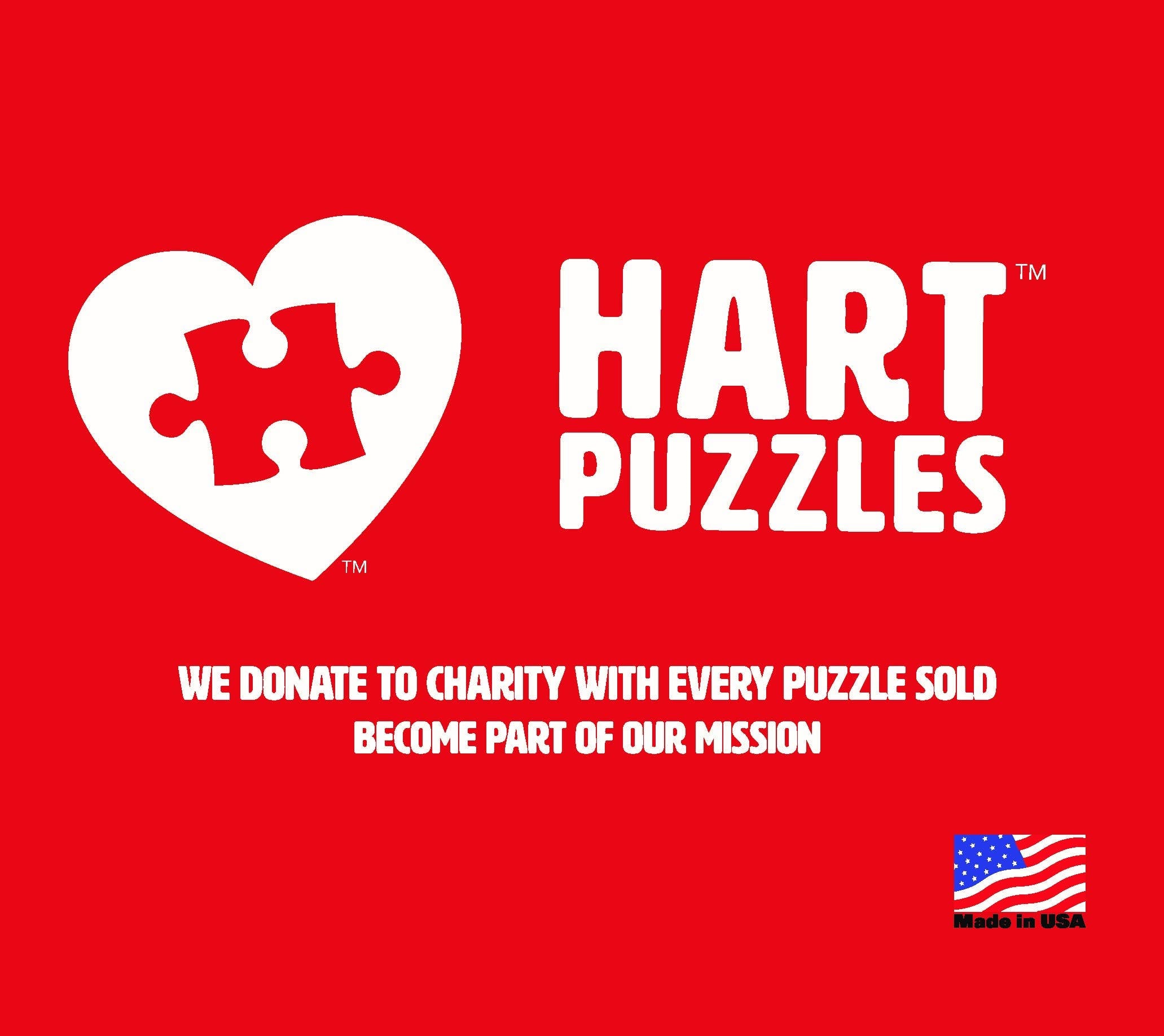 Made in the USA jigsaw puzzle with a charitable donation for every puzzle sold