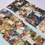 A5 ruled notebook with a galaxy and starfield cover design, detail view