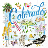 Paper Cocktail Napkins 20 ct CO COLORADO State Collection