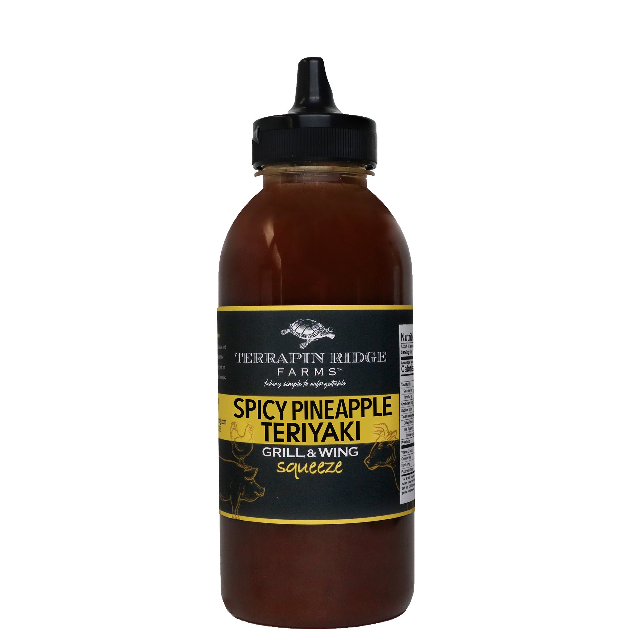 Spicy Pineapple Teriyaki Grill & Wing Sauce bottle