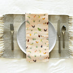 Chicken Meadows cotton kitchen towel, view 3 of 4