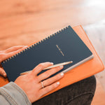 Navy Church Notes notebook with verse art print pages