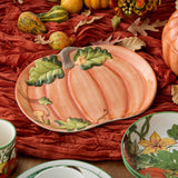 Harvest Morning 3-D Pumpkin Platter, 13.75" x 11.5"