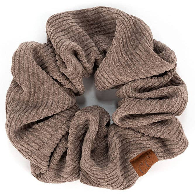 C.C Corduroy Solid Color Soft Scrunchies