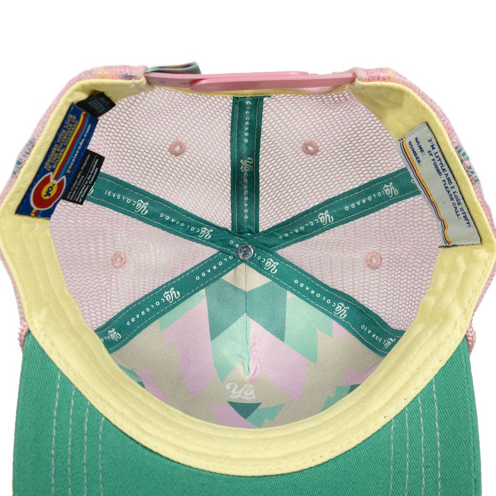 Kids' Mountain Rainbow Colorado Trucker Hat - view 6