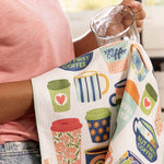 But First Coffee reversible microfiber kitchen towel, view 2