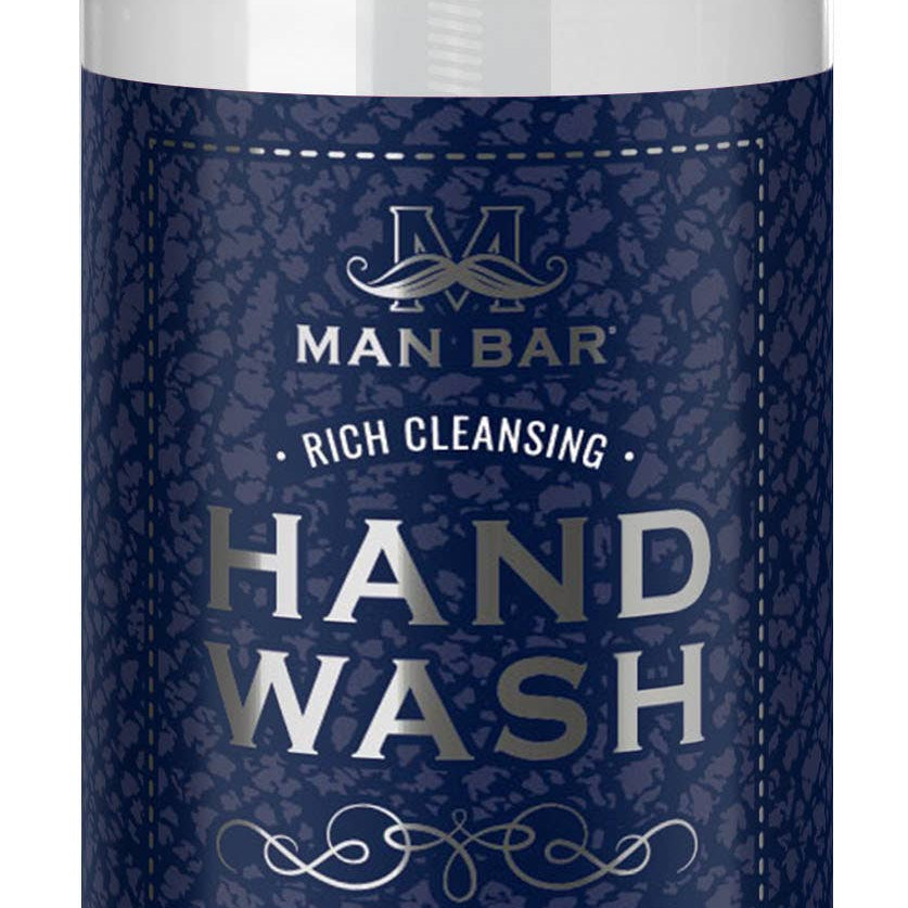 Man Bar Silver Sage & Bergamot hand wash, 16.5 oz pump bottle