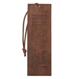 Soar on Wings brown faux leather bookmark with Isaiah 40:31