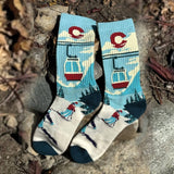 Unisex Crew Socks - Ski Colorado