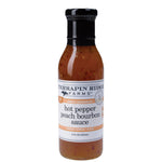 Hot Pepper Peach Bourbon Sauce bottle