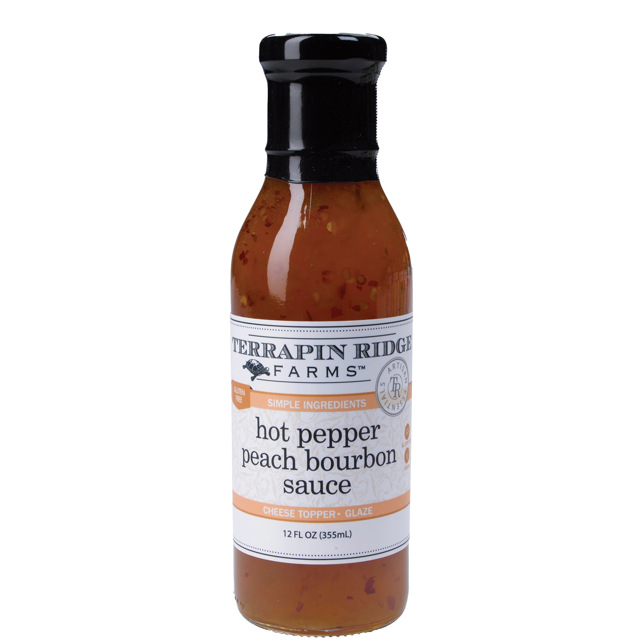 Hot Pepper Peach Bourbon Sauce bottle