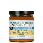 Bleu Cheese Stuffed Olive Dip jar