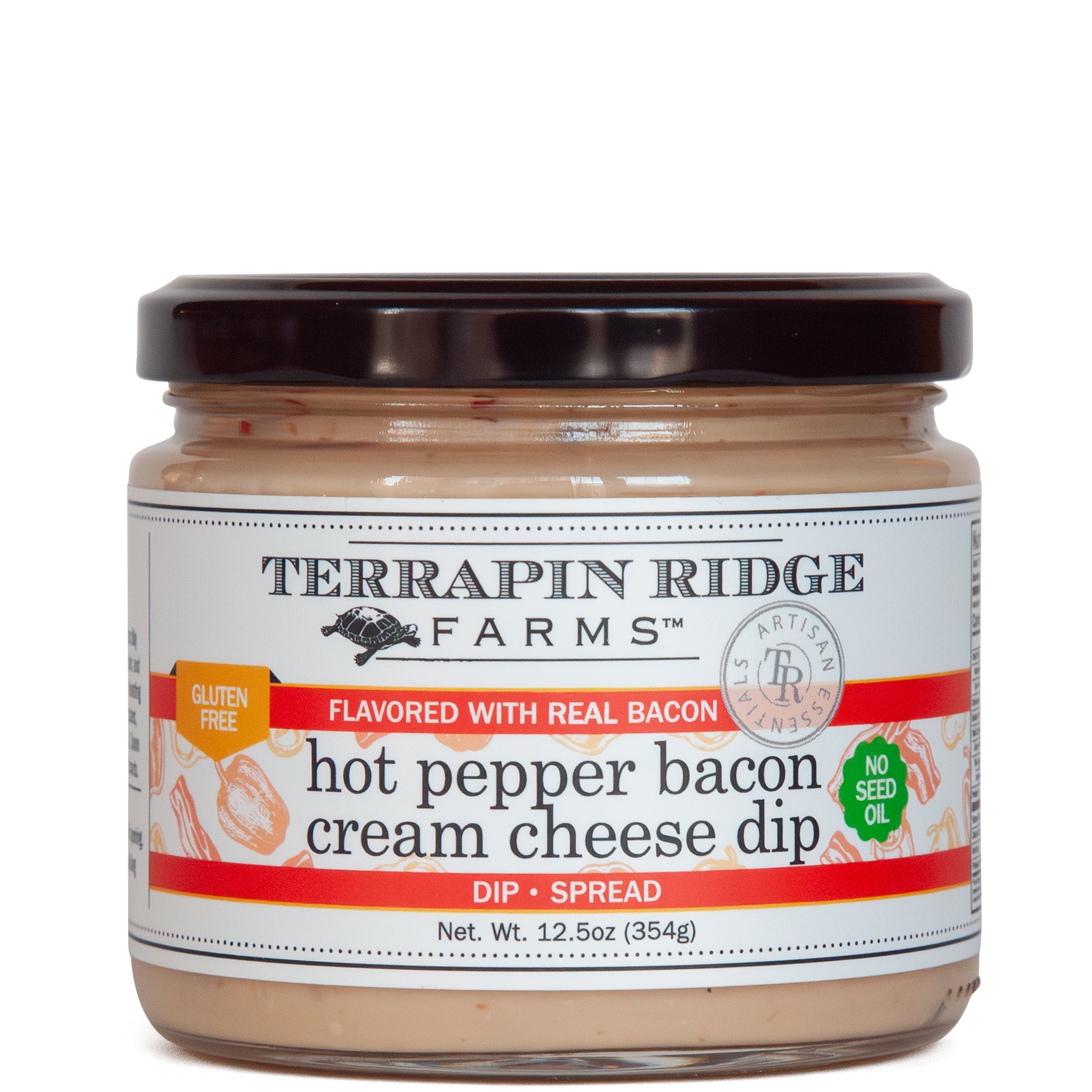 Terrapin Ridge Farms Hot Pepper Bacon Cream Cheese Dip jar