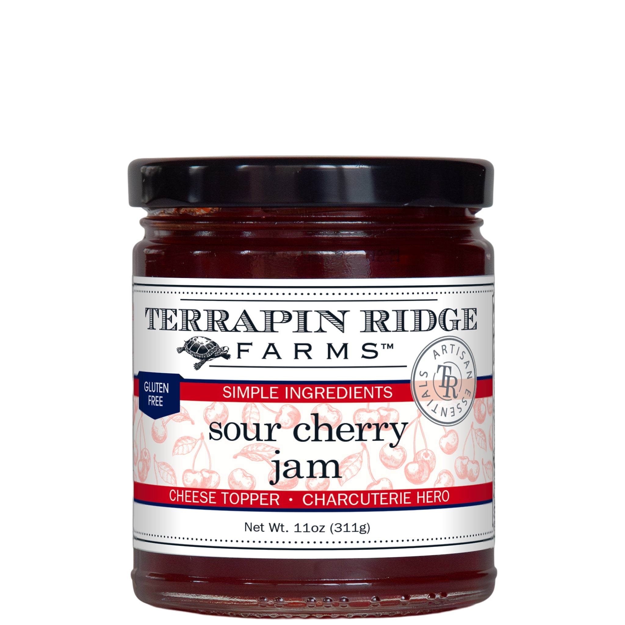 Sour Cherry Jam jar