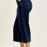Black Ankle Wide Trouser