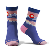 Colisco Unisex Crew Socks - Colorado Sunset
