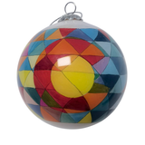 Colorado Triangle Hand Painted Glass Ornament
