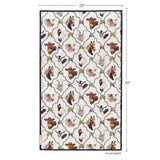 At The Farm farm animal and checkerboard reversible microfiber kitchen towel, view 3