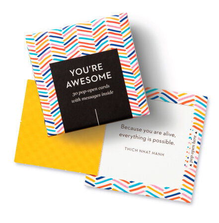 ThoughtFulls You're Awesome pop-open message cards box
