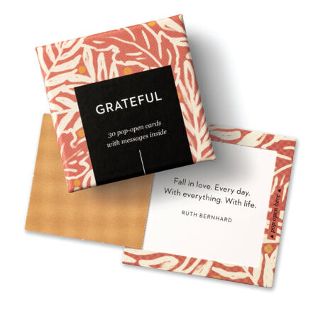 ThoughtFulls Grateful pop-open message cards box